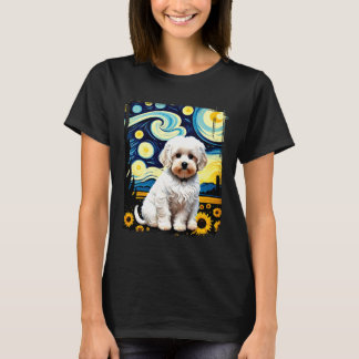 Cute Maltipoo Dog Pop Art Colorful Design Poodle L T-Shirt
