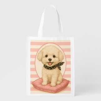 Cute Maltipoo Grocery Bag