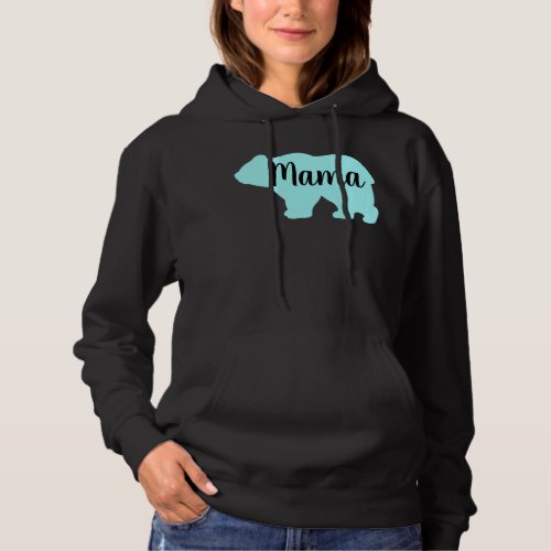 Cute Mama bear design mothers day gift black Hoodie