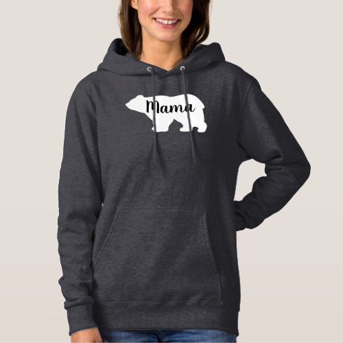 Cute Mama bear design mothers day gift black  Hoodie