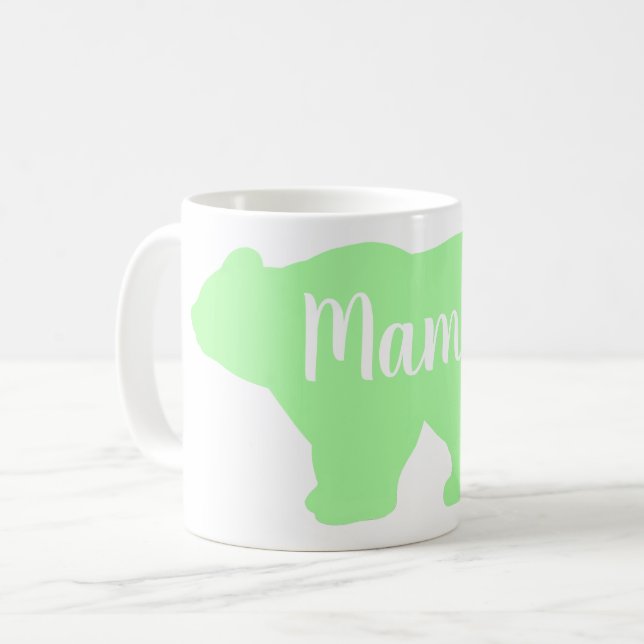 Cute Mama bear design mothers day gift Coffee Mug (Front Left)