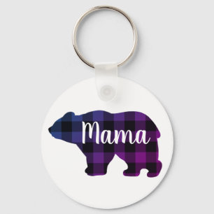Cute Mama bear design mothers day gift Keychain