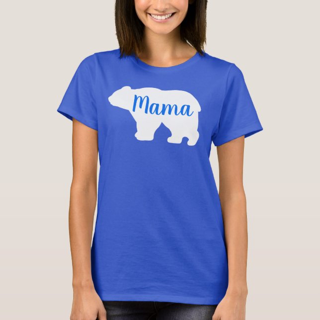 Cute Mama bear design mothers day gift T-Shirt (Front)