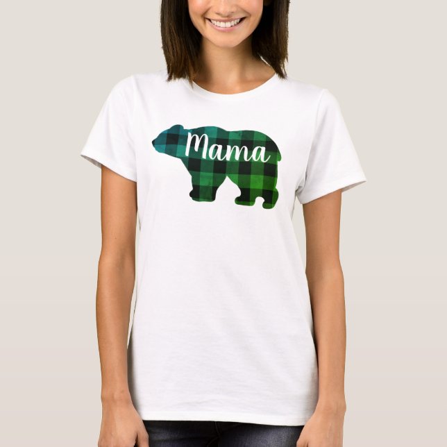Cute Mama bear design mothers day gift T-Shirt (Front)