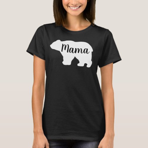 Cute Mama bear design mothers day gift T_Shirt