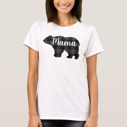 Cute Mama bear design mothers day gift T_Shirt