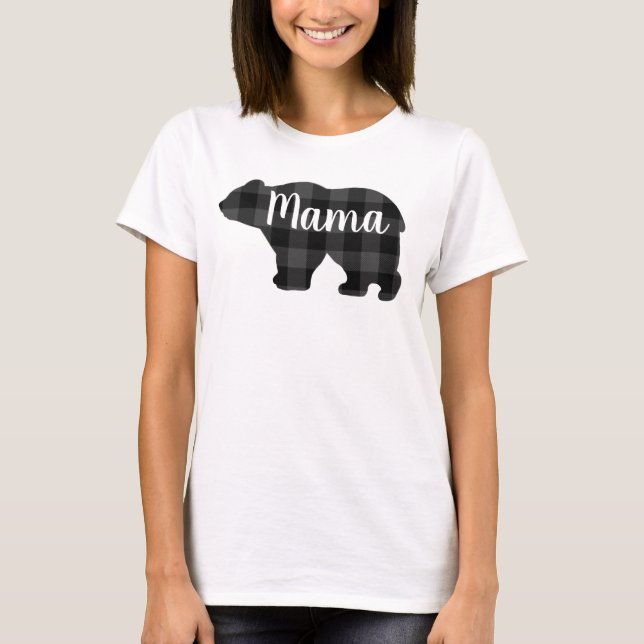 Cute Mama bear design mothers day gift T-Shirt (Front)