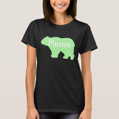 Cute Mama bear design mothers day gift T_Shirt