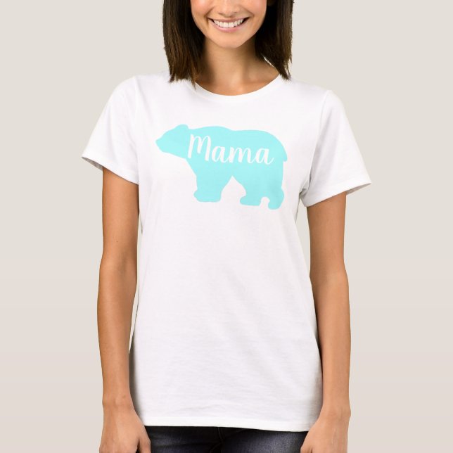 Cute Mama bear design mothers day gift T-Shirt (Front)