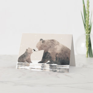 Cute Mama Bear Happy Mother's Day Photo Card