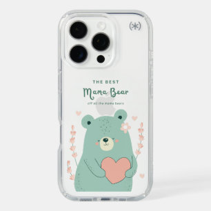 Cute Mama Bear Heart Floral Phone Case