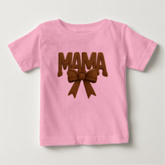 Cute Mama Bow Pink Toddler T-Shirt | Stylish Mommy