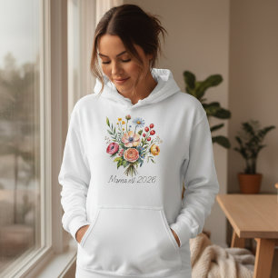 Cute Mama Goose Est Soft Feminine Style Hoodie