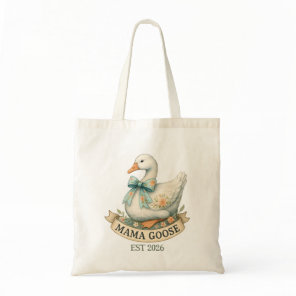 Cute Mama Goose Vintage Farm Animal Mom Goose Tote Bag