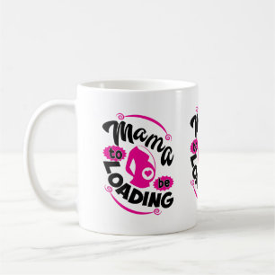 Cute Mama word art pregnancy announcement Coffee Mug
