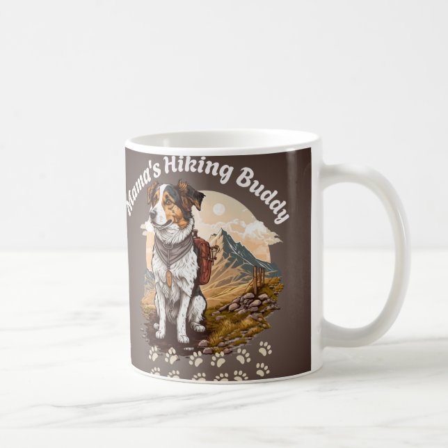 Cute Mama's Hiking Buddy Coffee Mug (Right)