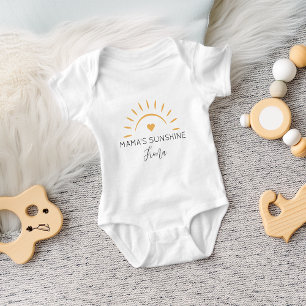 Cute Mama's Sunshine Personalized Baby Bodysuit