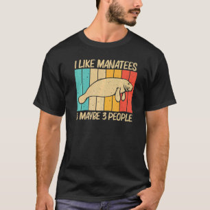 Cute Manatee For Men Women Sea Cow Dugong Manatee  T-Shirt