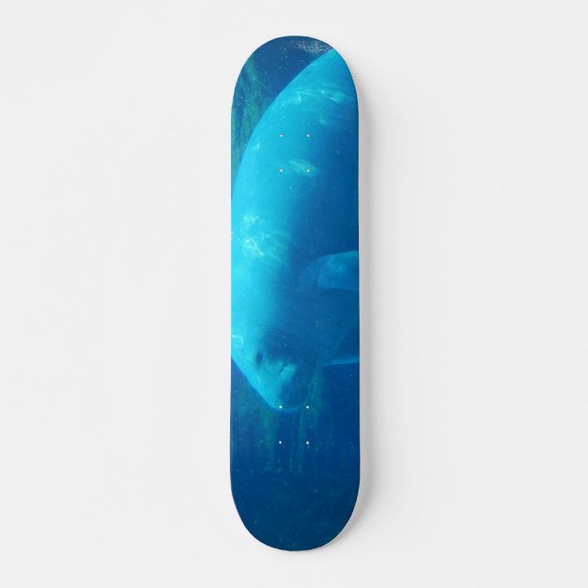 Cute Manatee Skateboard Deck (Front)