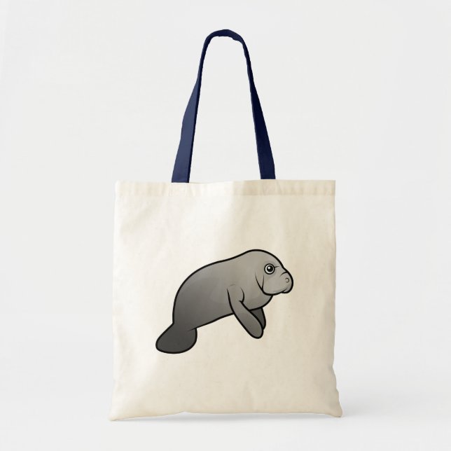 Cute Manatee Tote Bag (Front)