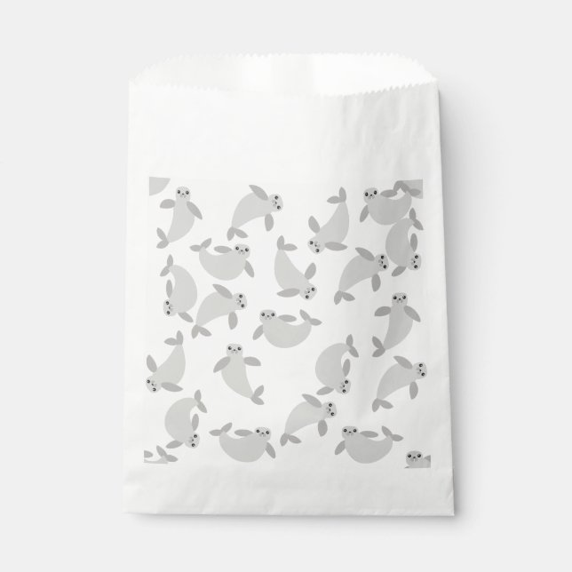 cute Manatees Favor Bag (Front)