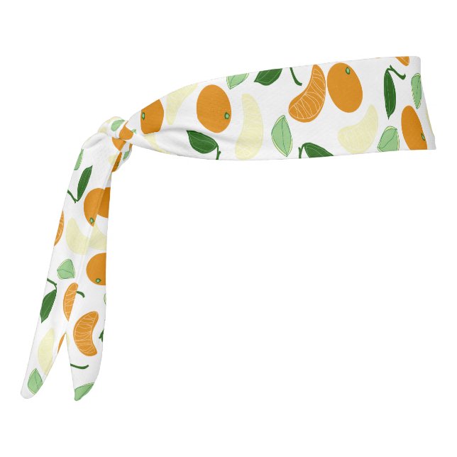 Cute Mandarin Citrus Tie Headband (Rotate 270)