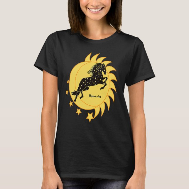 Cute Mane iac Celestial Horse Dancer Girls Graphic T-Shirt (Front)