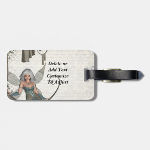Cute manga fairy luggage tag