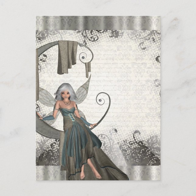 Cute manga fairy postcard (Front)