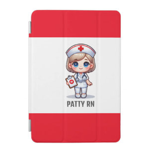 Cute Manga Nurse with Blonde Hair Blue Eyes Custom iPad Mini Cover