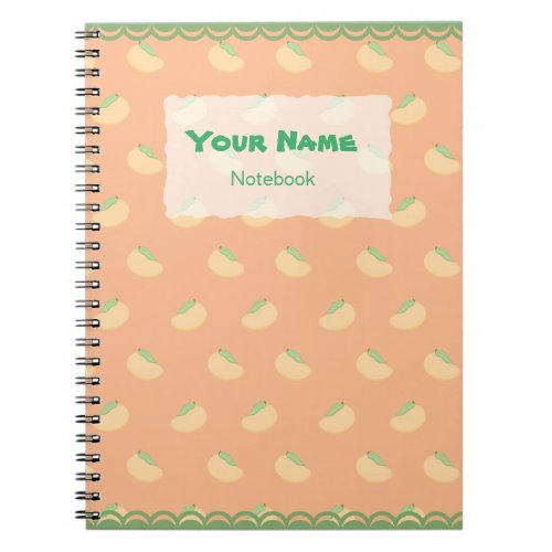 Cute Mango Pattern Notebook