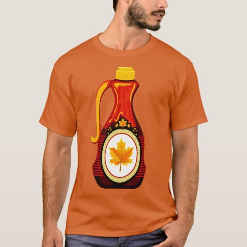 Cute Maple Syrup Bottle T_Shirt