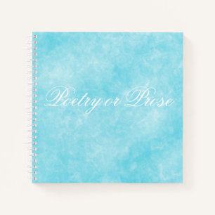 Cute Marble Poetry or Prose Spiral Notebook