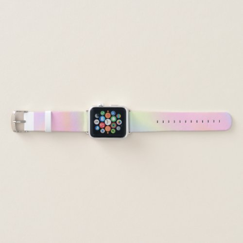 Cute Marbled Pattern Pastel Rainbow Apple Watch Band