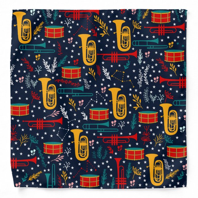 Cute Marching Band Bandana (Front)