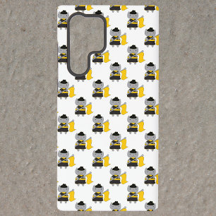 Cute Marching Band Color Guard Cat Yellow Black Samsung Galaxy S22 Ultra Case