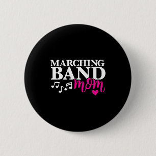 Cute marching band mom design - band mama design C Button