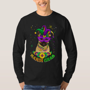 Cute Mardi Gras French Bulldog Dog Dad Dog Mom Mas T-Shirt
