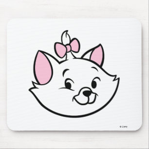 Cute Marie Cat Smiling Disney Mouse Pad