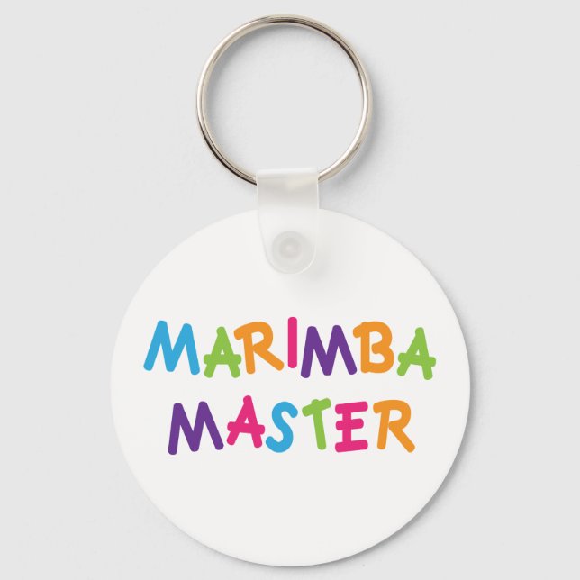 Cute Marimba Master Keychain (Front)