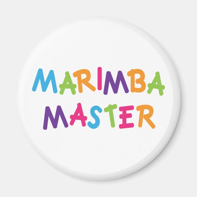 Cute Marimba Master Magnet (Front)
