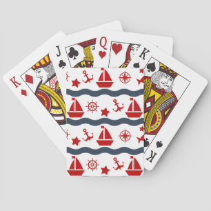 Cute Maritime Pattern Poker Cards