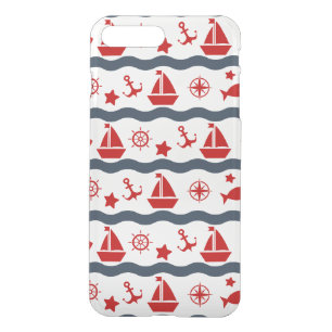 Cute Maritime Pattern iPhone 8 Plus/7 Plus Case