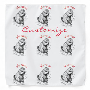 Cute Marmot Animal Thunder_Cove Bandana