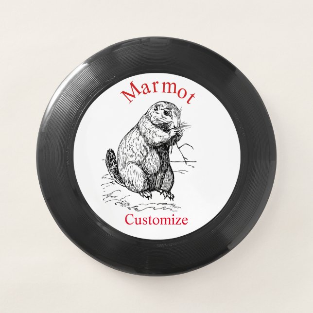 Cute Marmot Animal Thunder_Cove  Wham-O Frisbee (Front)