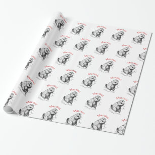 Cute Marmot Animal Thunder_Cove Wrapping Paper