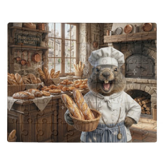 Cute Marmot Baker Baker Puzzle