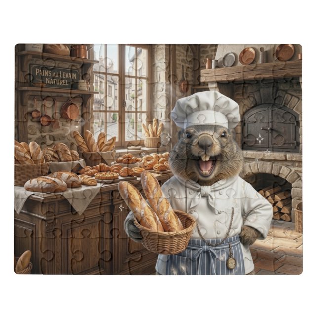 Cute Marmot Baker Baker Puzzle (Puzzle Horizontal)