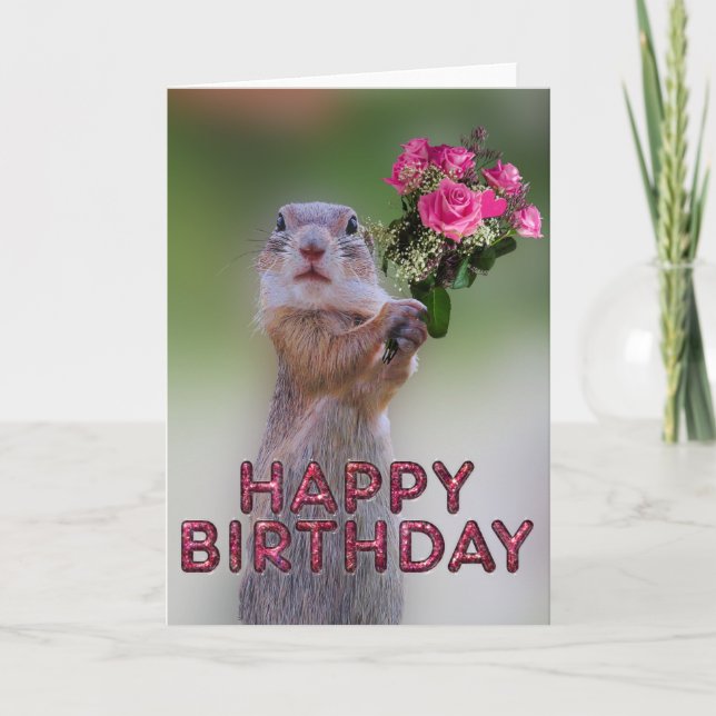 Cute marmot card (Front)