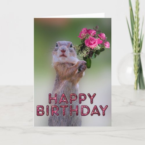 Cute marmot card